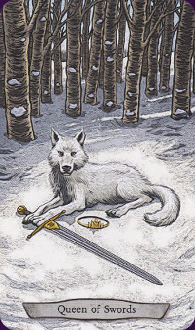 Animal Totem Tarot card exhibiting the deck's transformative card art — Eternal Spirit