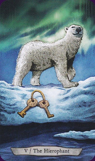 Animal Totem Tarot card exploring the deck's contemplative imagery — Eternal Spirit