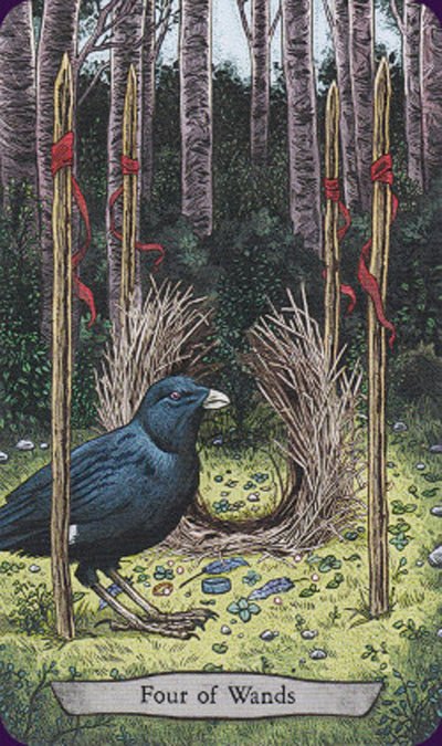 Animal Totem Tarot card portraying the deck's otherworldly aesthetic — Eternal Spirit