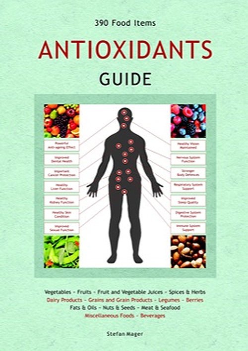 Aracaria Guides Antioxidants chart, illustrating natural antioxidant sources and their health benefits — Eternal Spirit