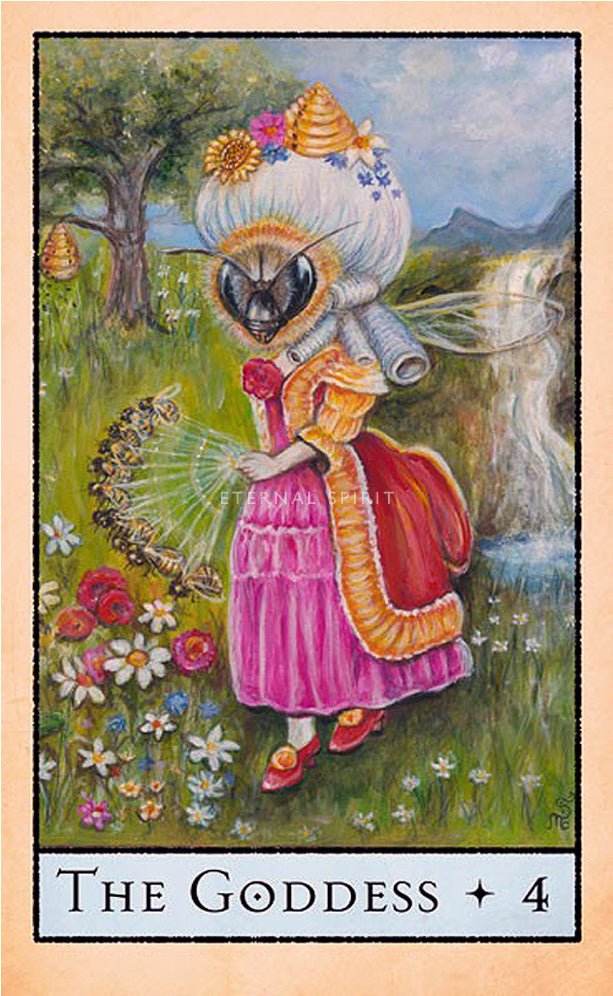 The Bohemian Animal Tarot card portraying the deck's otherworldly aesthetic — Eternal Spirit