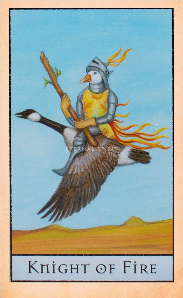 The Bohemian Animal Tarot card demonstrating the deck's inspired artistry — Eternal Spirit