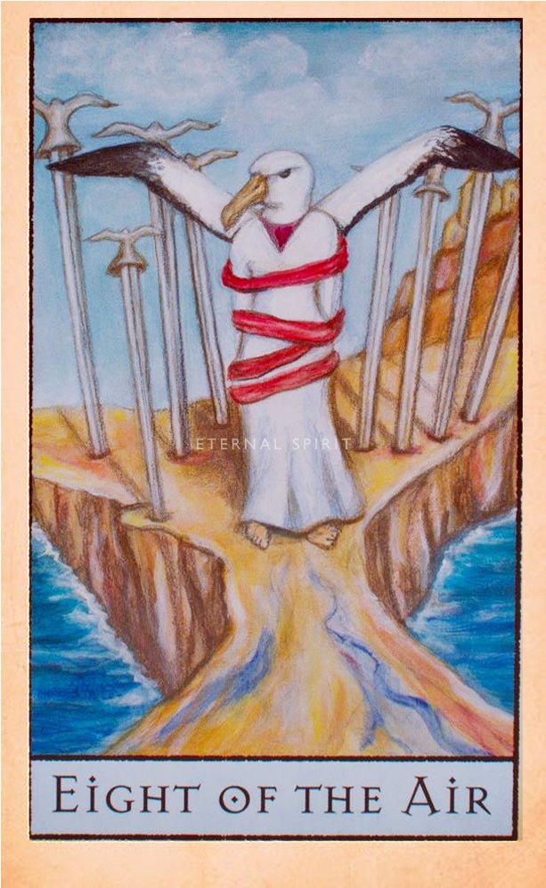 The Bohemian Animal Tarot card revealing the deck's mystical artwork — Eternal Spirit