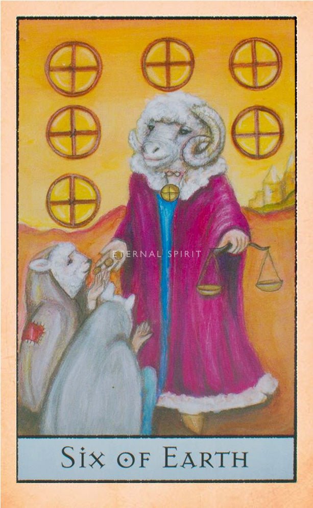 The Bohemian Animal Tarot card showcasing the deck's evocative imagery — Eternal Spirit