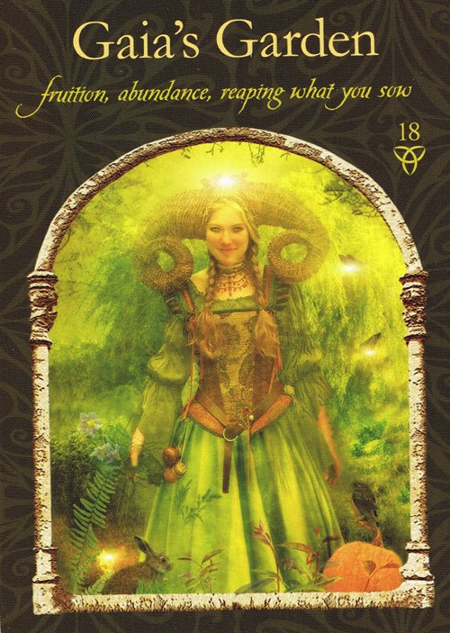Wisdom of the Hidden Realms Oracle card revealing the deck's mystical artwork — Eternal Spirit