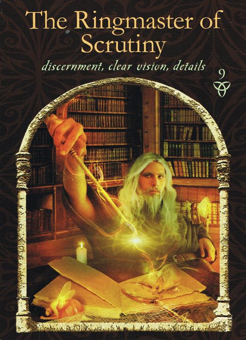 Wisdom of the Hidden Realms Oracle card showcasing the deck's evocative imagery — Eternal Spirit