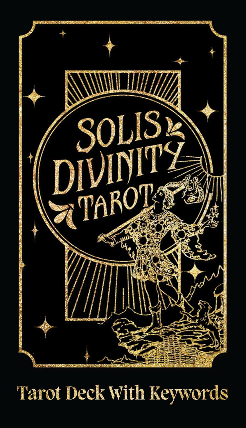Solis Divinity Tarot (Black & Gold Edition) card reflecting the deck's transcendent artwork — Eternal Spirit