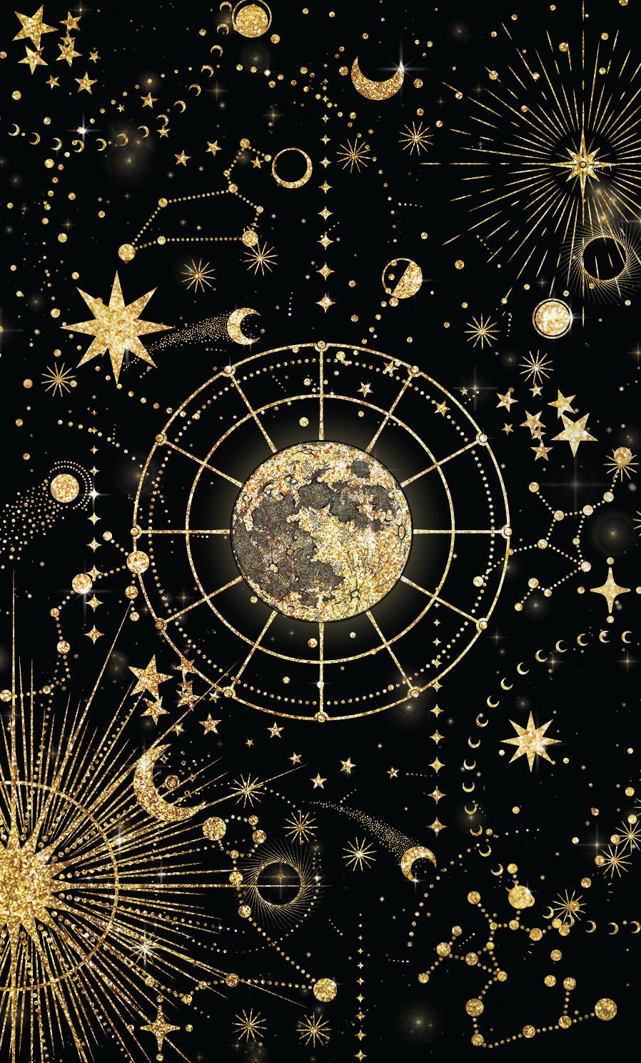 Solis Divinity Tarot (Black & Gold Edition) card capturing the deck's intuitive artistry — Eternal Spirit