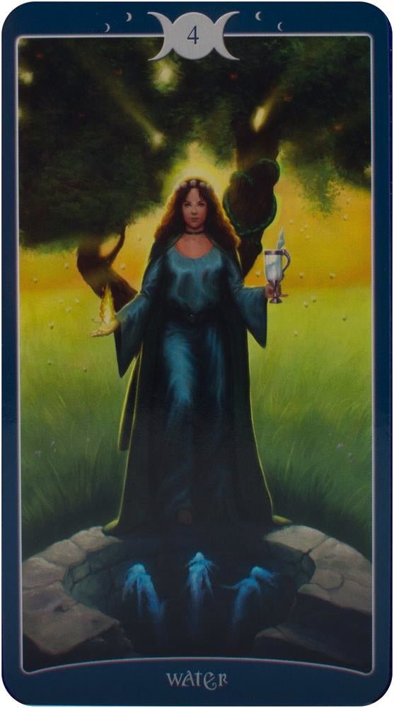 The Book of Shadows Tarot card revealing the deck's mystical artwork — Eternal Spirit