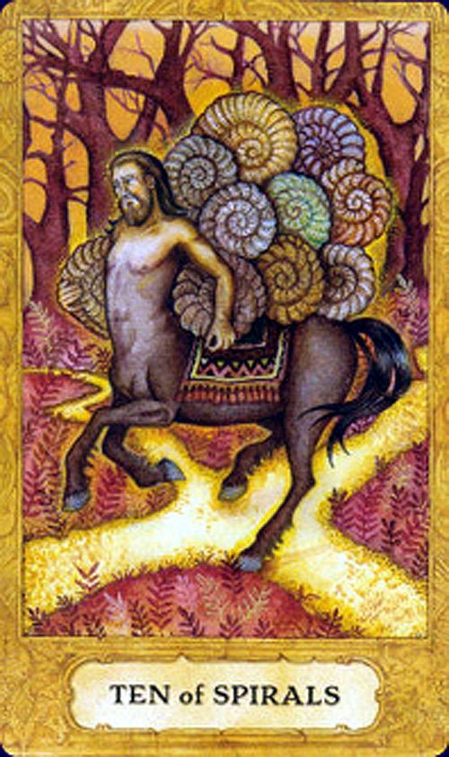 Chrysalis Tarot card presenting the deck's visionary illustrations — Eternal Spirit