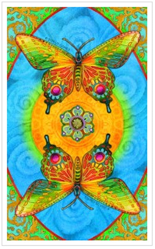Chrysalis Tarot card sharing the deck's luminous illustration style — Eternal Spirit