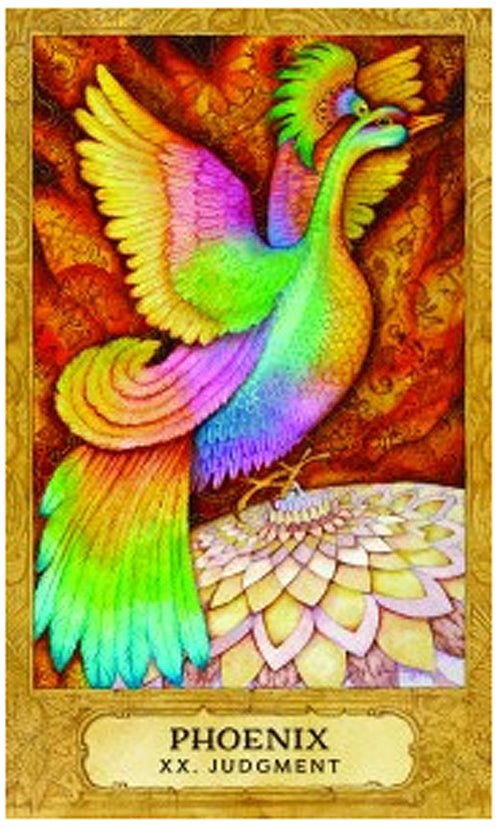 Chrysalis Tarot card illuminating the deck's rich colour palette — Eternal Spirit
