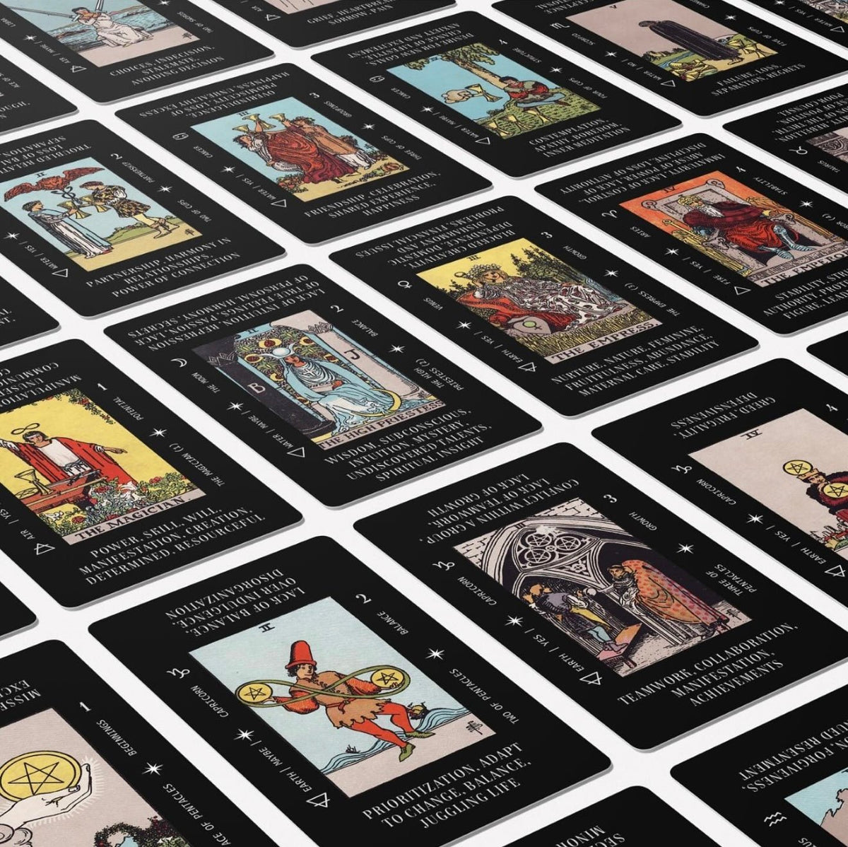 Solis Divinity Tarot (Black & Holographic Keyword Edition), card showing the deck's detailed artistic vision — Eternal Spirit
