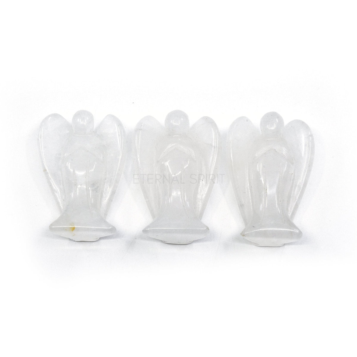 gentle pink Rose Quartz 50mm crystal angel figurine — Eternal Spirit