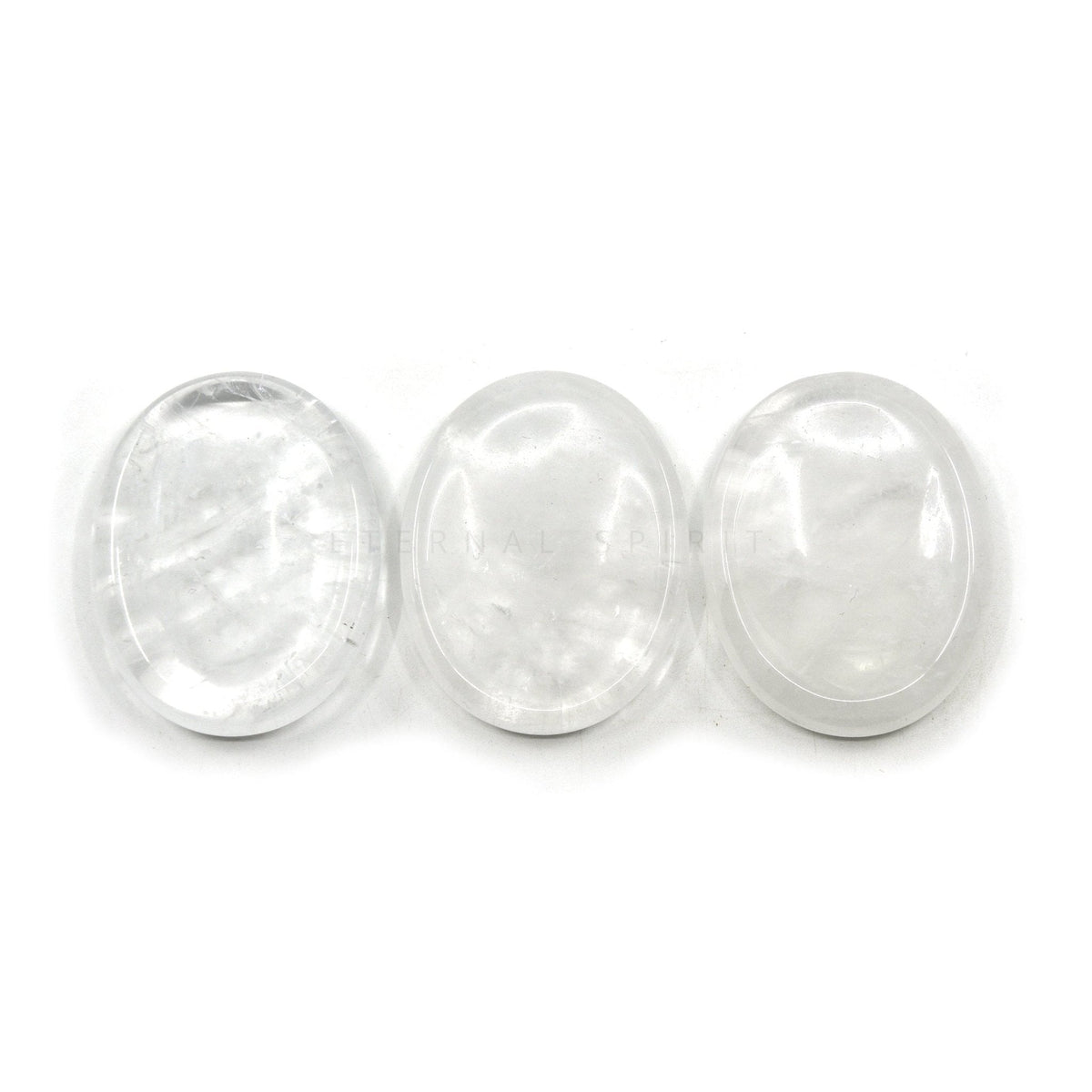 gentle pink Rose Quartz thumb worry stone — Eternal Spirit