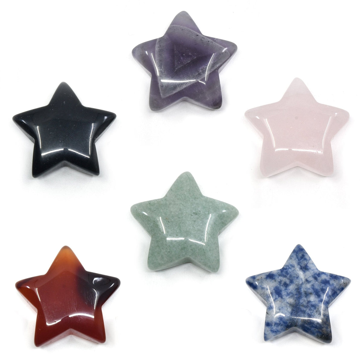 rich violet Amethyst hand-polished star carving — Eternal Spirit