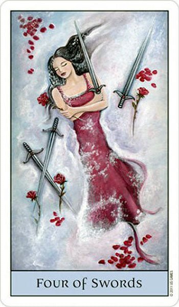 Crystal Visions Tarot card revealing the deck's deeply layered symbolism — Eternal Spirit