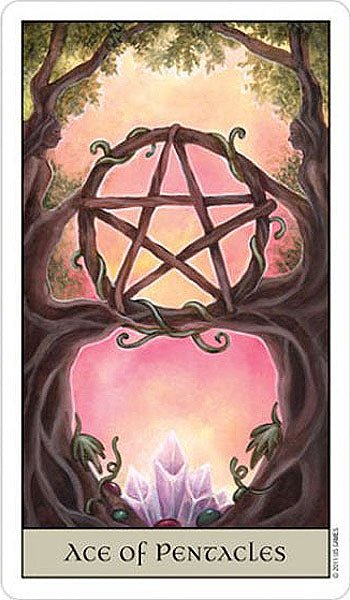 Crystal Visions Tarot card portraying the deck's otherworldly aesthetic — Eternal Spirit