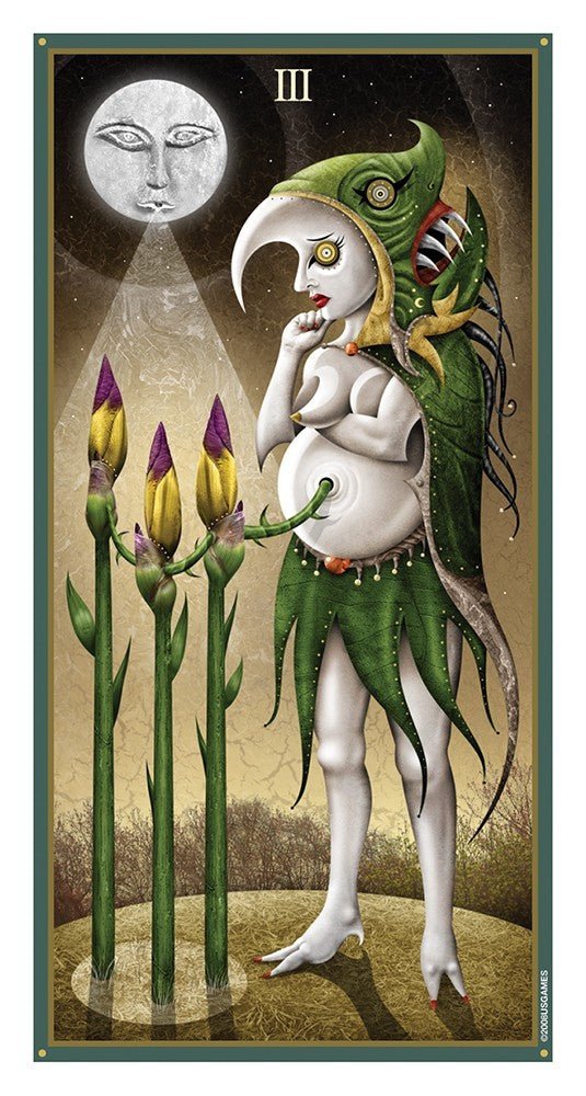 Deviant Moon Tarot (Premier Edition) card presenting the deck's visionary illustrations — Eternal Spirit