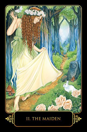 Dreams of Gaia Tarot card revealing the deck's mystical artwork — Eternal Spirit