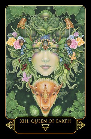 Dreams of Gaia Tarot card displaying the deck's hand-painted illustrations — Eternal Spirit