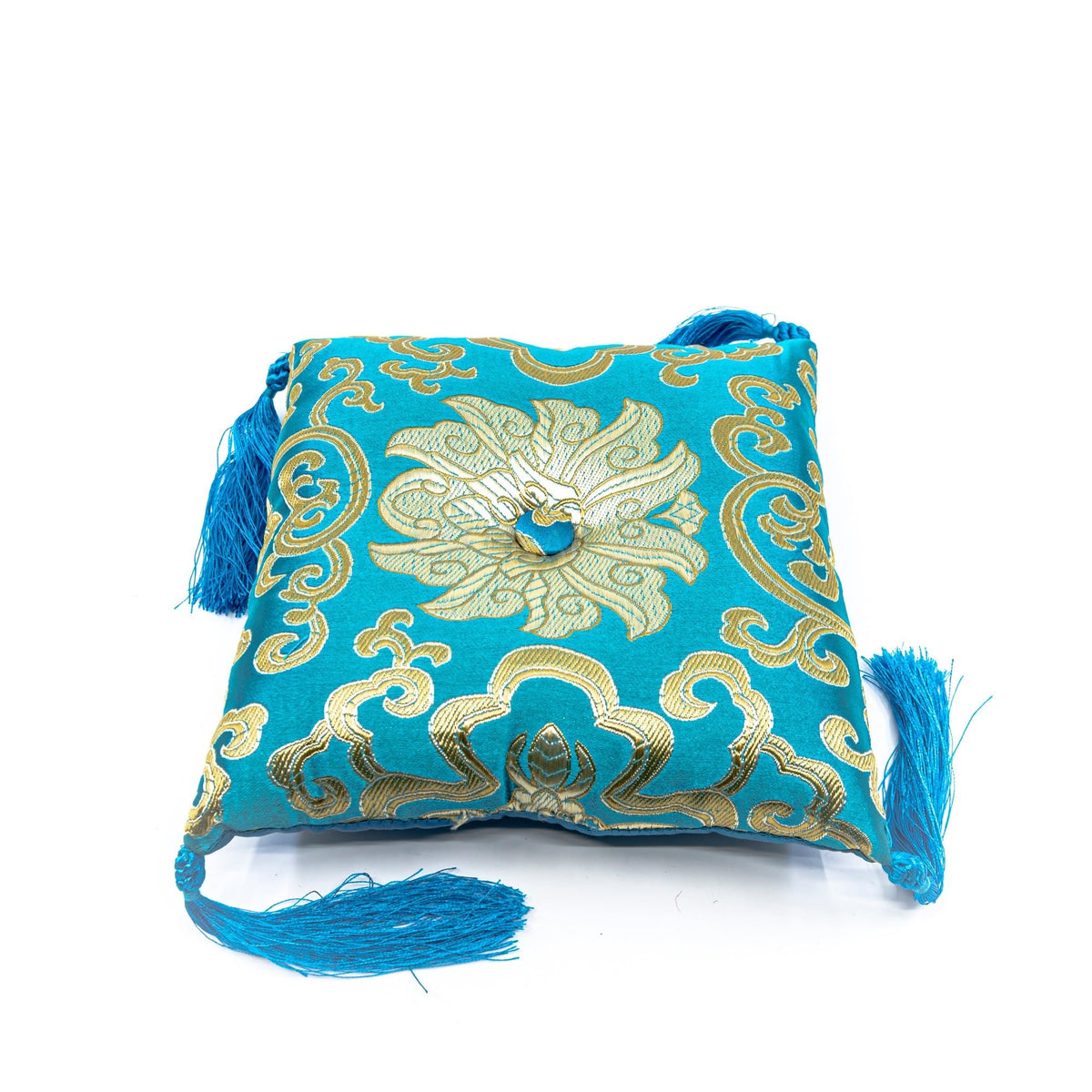 Pink 15cm singing bowl cushion, soft padded support — Eternal Spirit