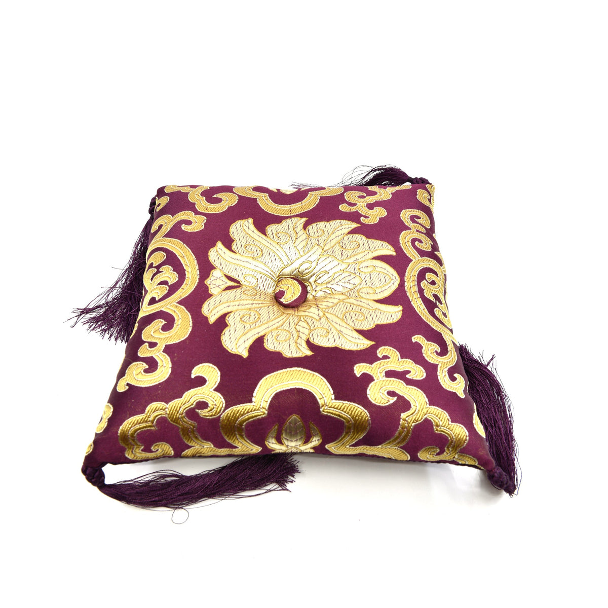 Singing bowl cushion 15cm, lifestyle setting — Eternal Spirit