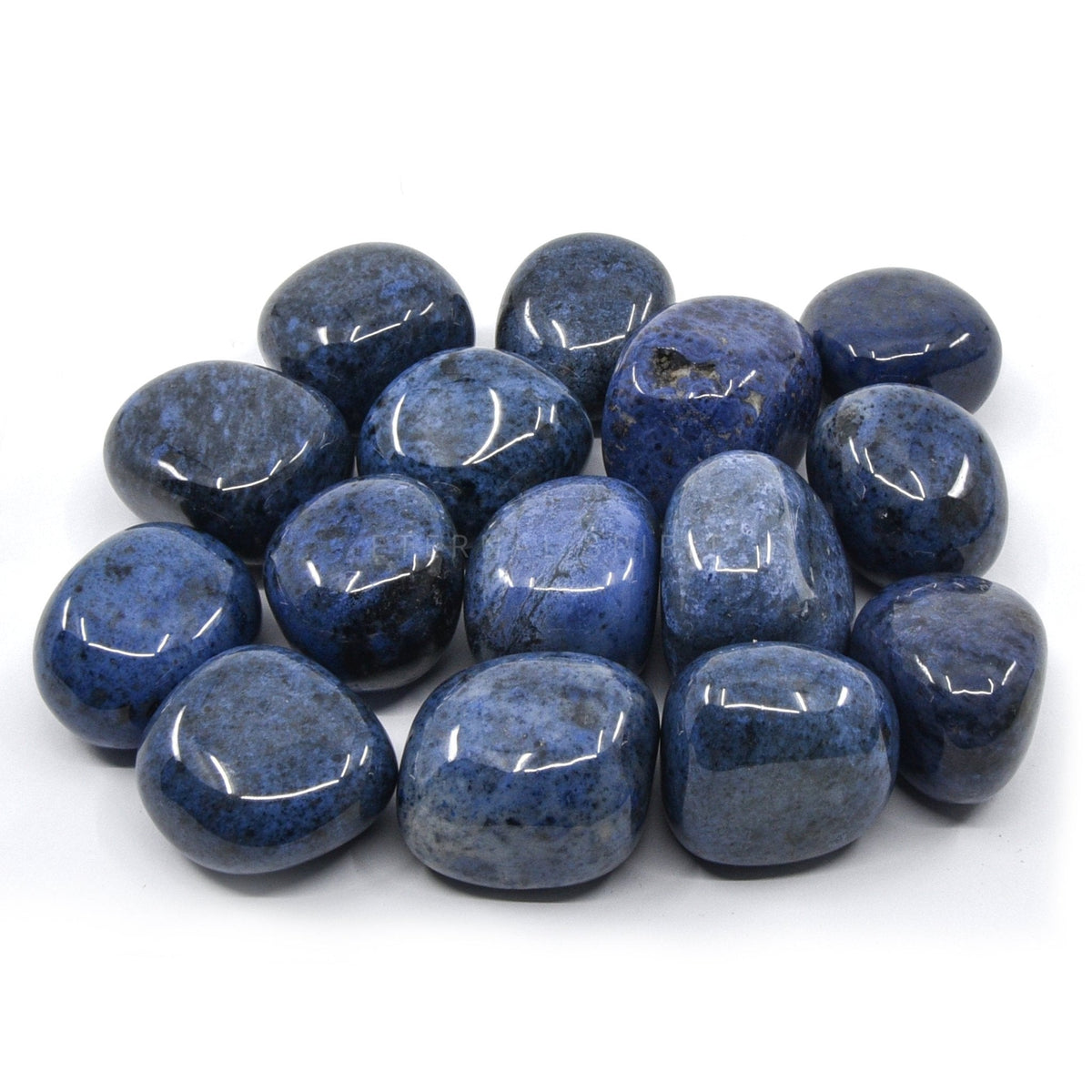 collection of polished Dumortierite tumble stones — Eternal Spirit