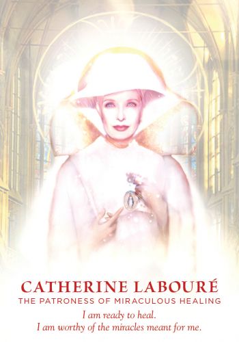 The Divine Feminine Oracle card revealing the deck's mystical artwork — Eternal Spirit