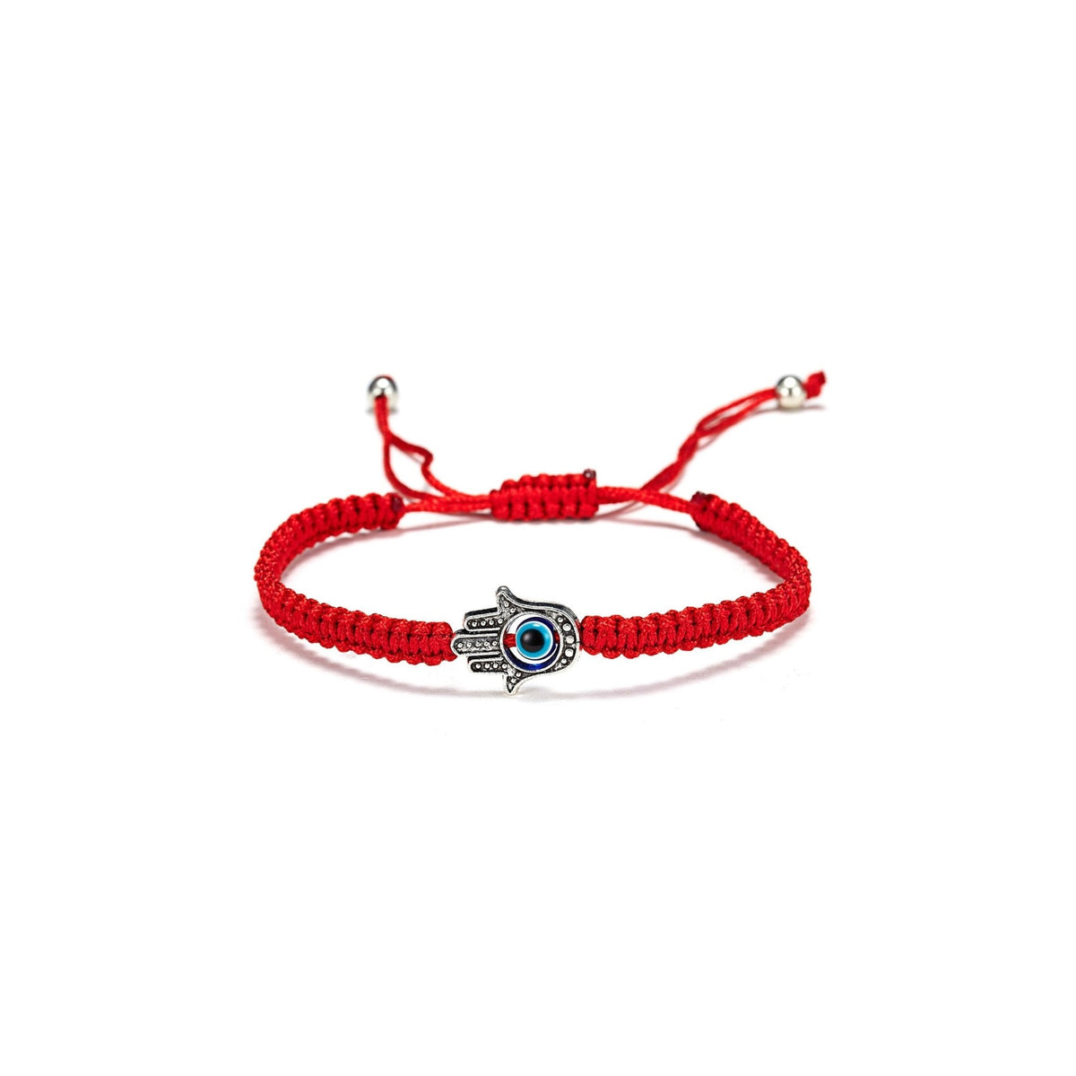 Hamsa Hand Evil Eye bracelet in Red with protective hand charm — Eternal Spirit