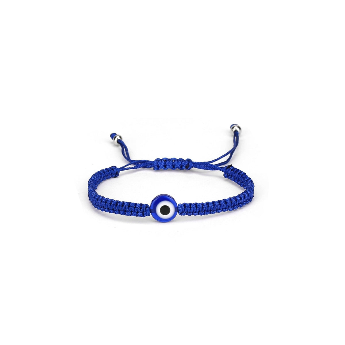 Evil Eye Protection bracelet in Blue, beaded with watchful eye motifs — Eternal Spirit