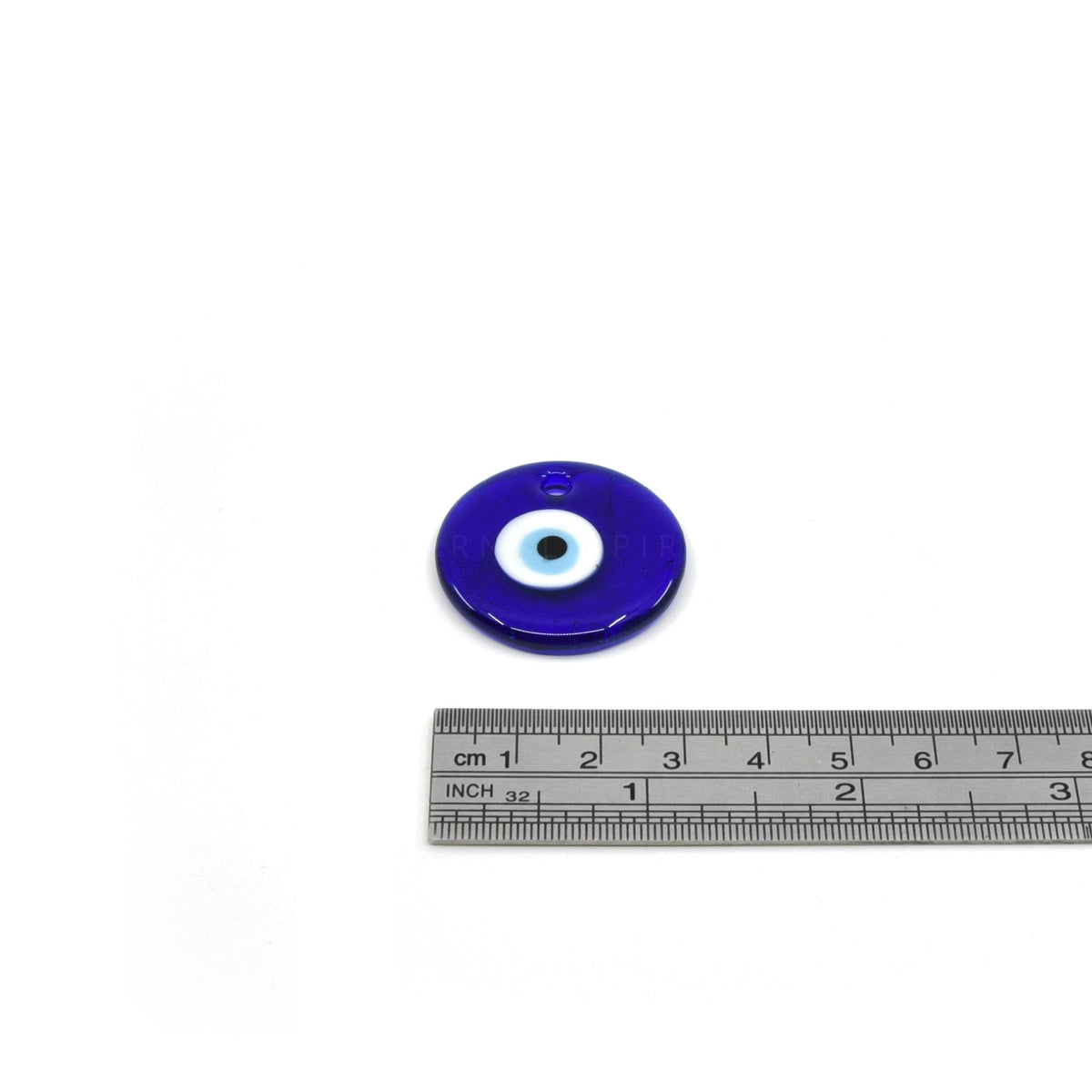 Protective evil eye charm, Small (3cm), vivid blue detail — Eternal Spirit