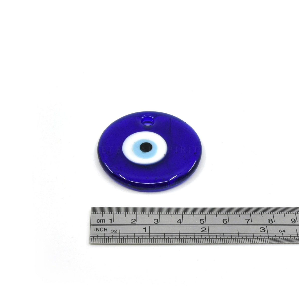 Protective evil eye charm, Large (5cm), vivid blue detail — Eternal Spirit