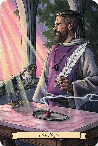 Everyday Witch Oracle card portraying the deck's otherworldly aesthetic — Eternal Spirit