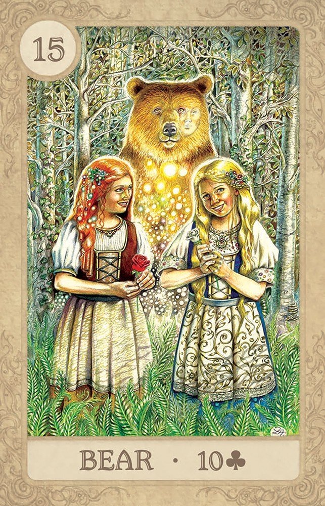 Fairy Tale Lenormand card offering a glimpse of the deck's sacred imagery — Eternal Spirit