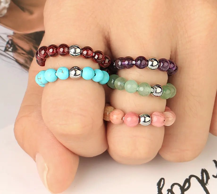 crystal finger bracelets arranged from a different angle — Eternal Spirit