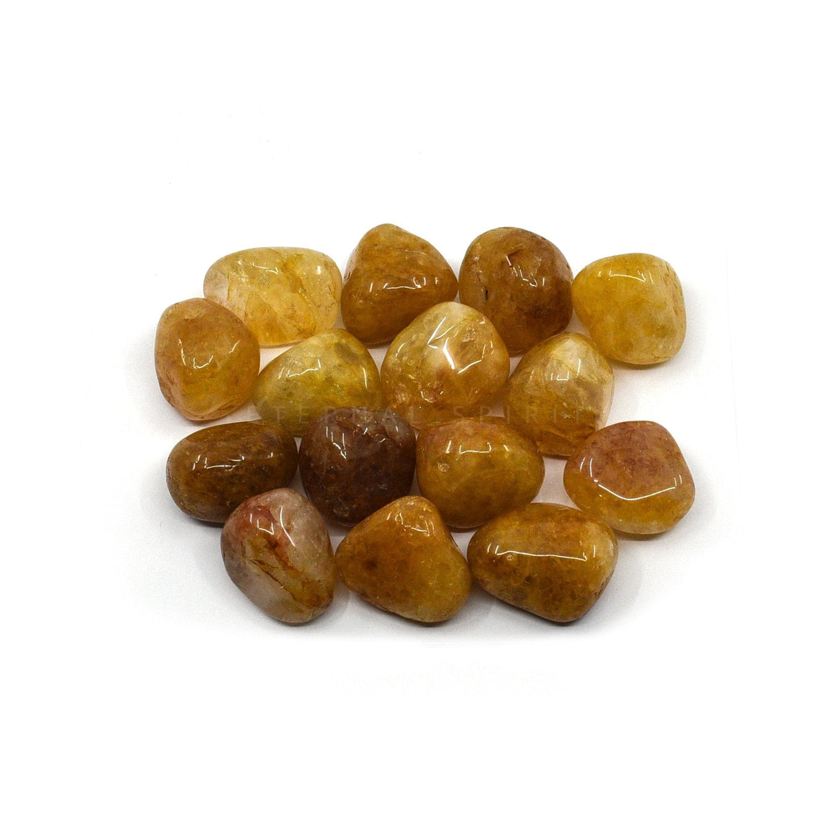 collection of polished Quartz (Golden Healer) tumble stones — Eternal Spirit