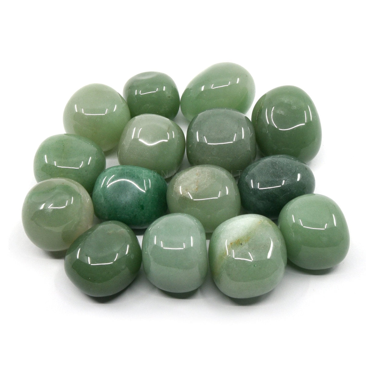 collection of polished Aventurine (Green) tumble stones — Eternal Spirit