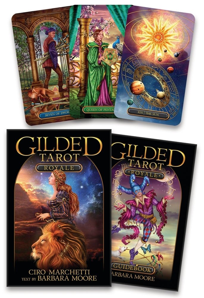Box cover of Gilded Tarot Royale, The (Updated Edition) tarot card deck — Eternal Spirit