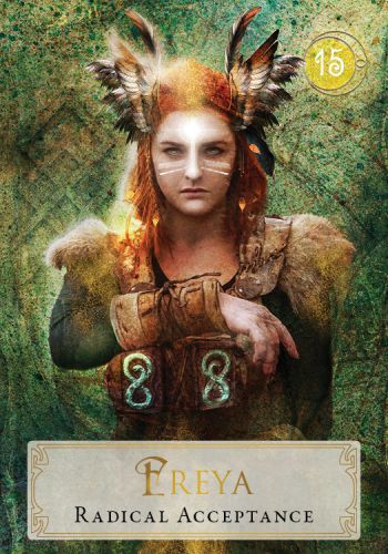 Goddess Power Oracle card presenting the deck's visionary illustrations — Eternal Spirit