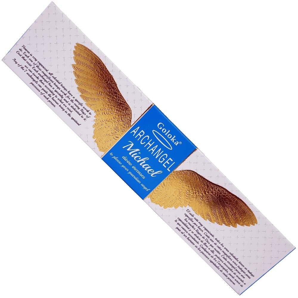 incense sticks - goloka "archangel michael", artisan packaging on white background — Eternal Spirit