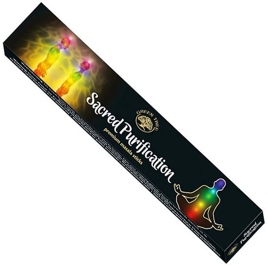 incense sticks - green tree "sacred purification", artisan packaging on white background — Eternal Spirit