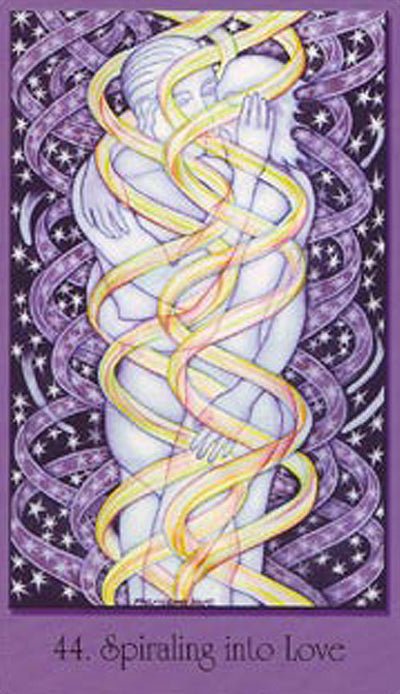Sacred Geometry Cards For The Visionary Path card portraying the deck's otherworldly aesthetic — Eternal Spirit
