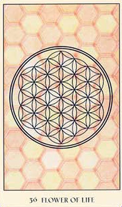 Sacred Geometry Oracle card offering a glimpse of the deck's sacred imagery — Eternal Spirit