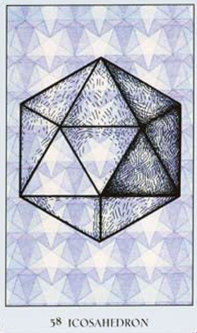 Sacred Geometry Oracle card featuring the deck's enchanting card art — Eternal Spirit