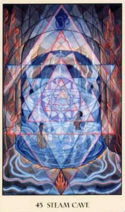 Sacred Geometry Oracle card exploring the deck's contemplative imagery — Eternal Spirit