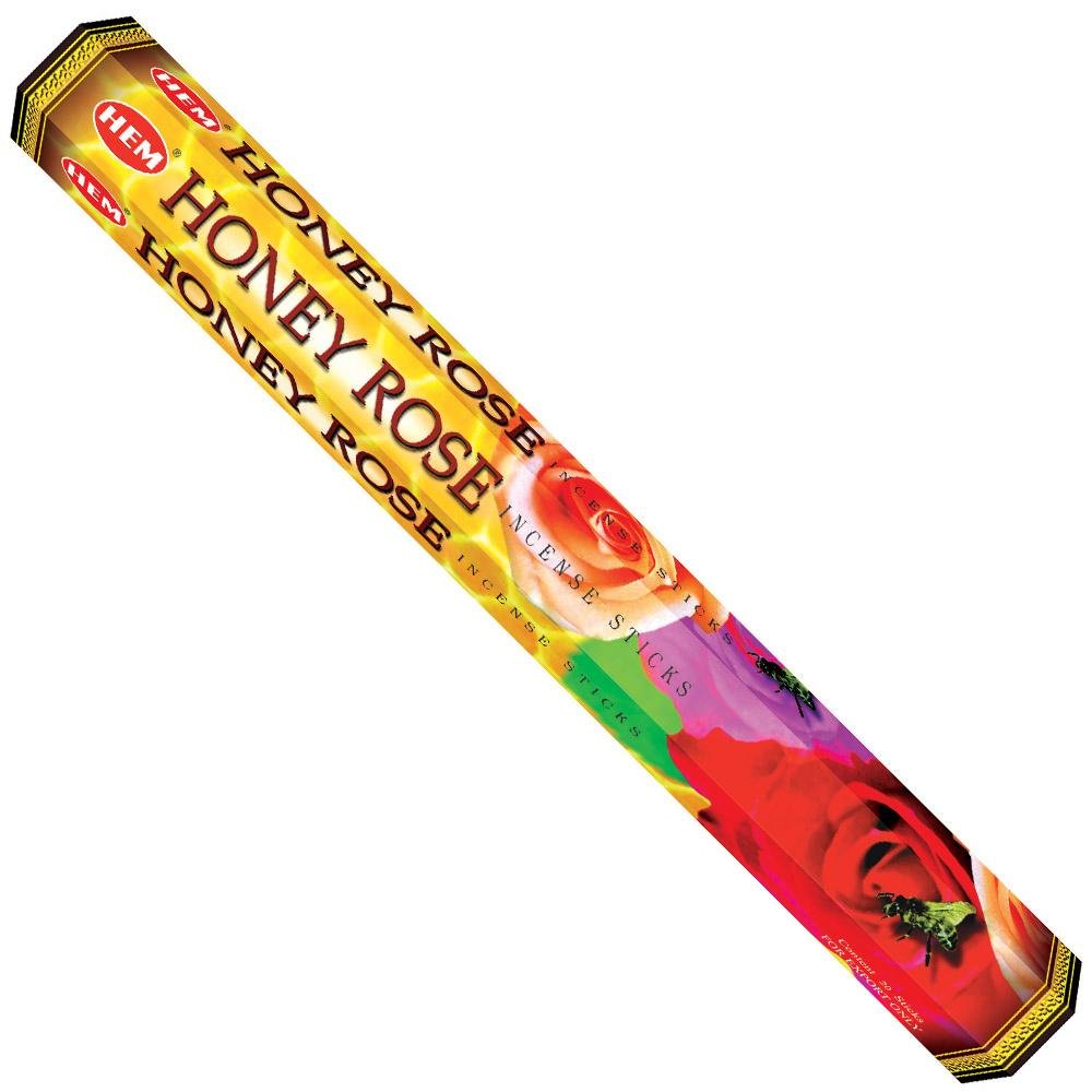 incense sticks - hem "honey rose", artisan packaging on white background — Eternal Spirit