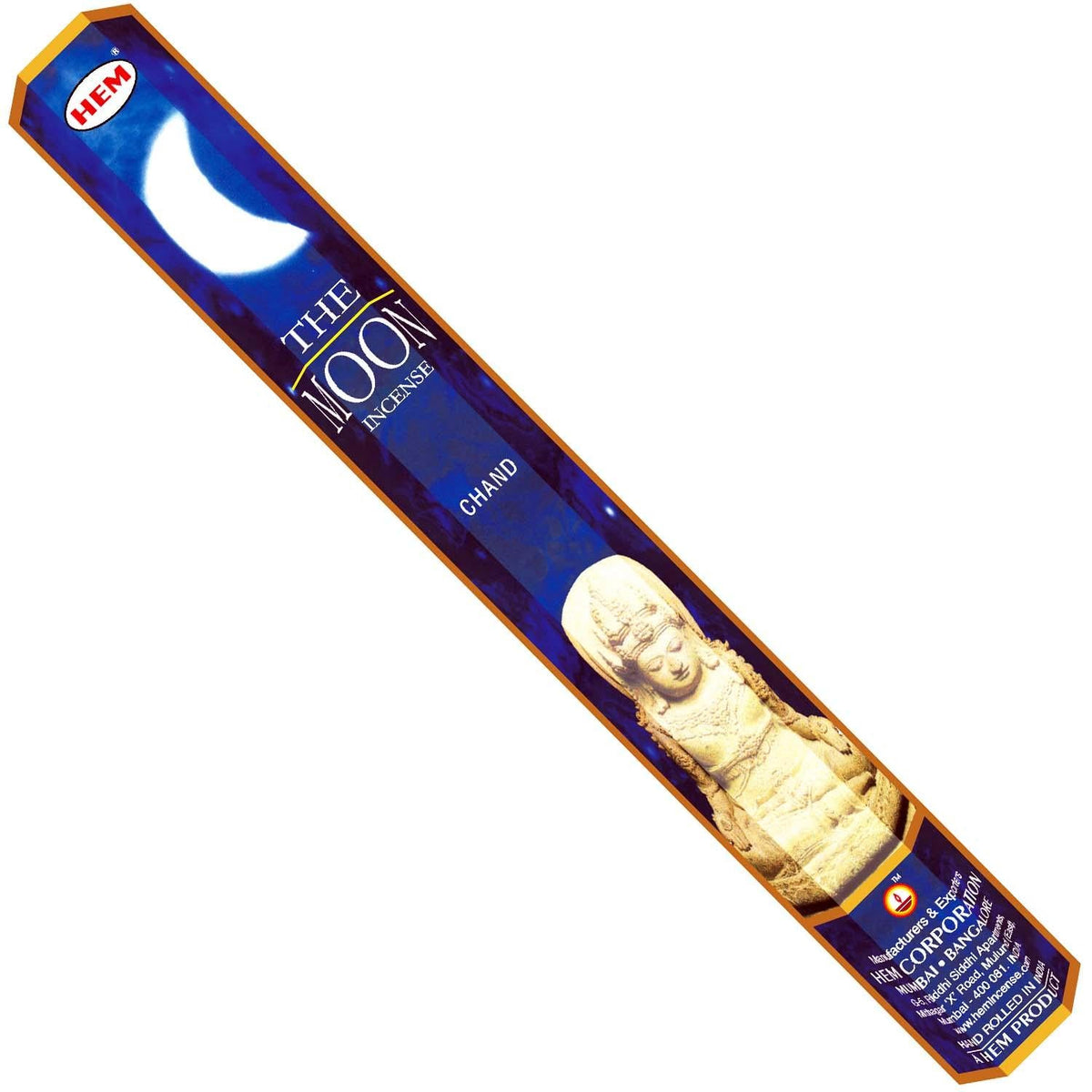 incense sticks - hem "precious moon", artisan packaging on white background — Eternal Spirit