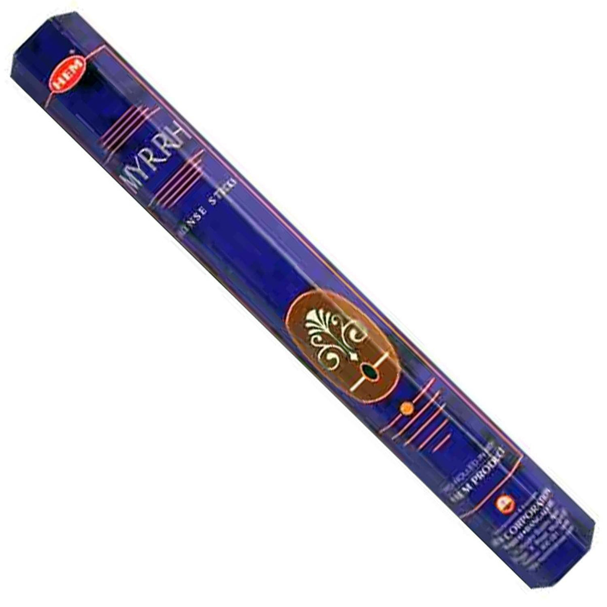 incense sticks - hem "myrrh", artisan packaging on white background — Eternal Spirit