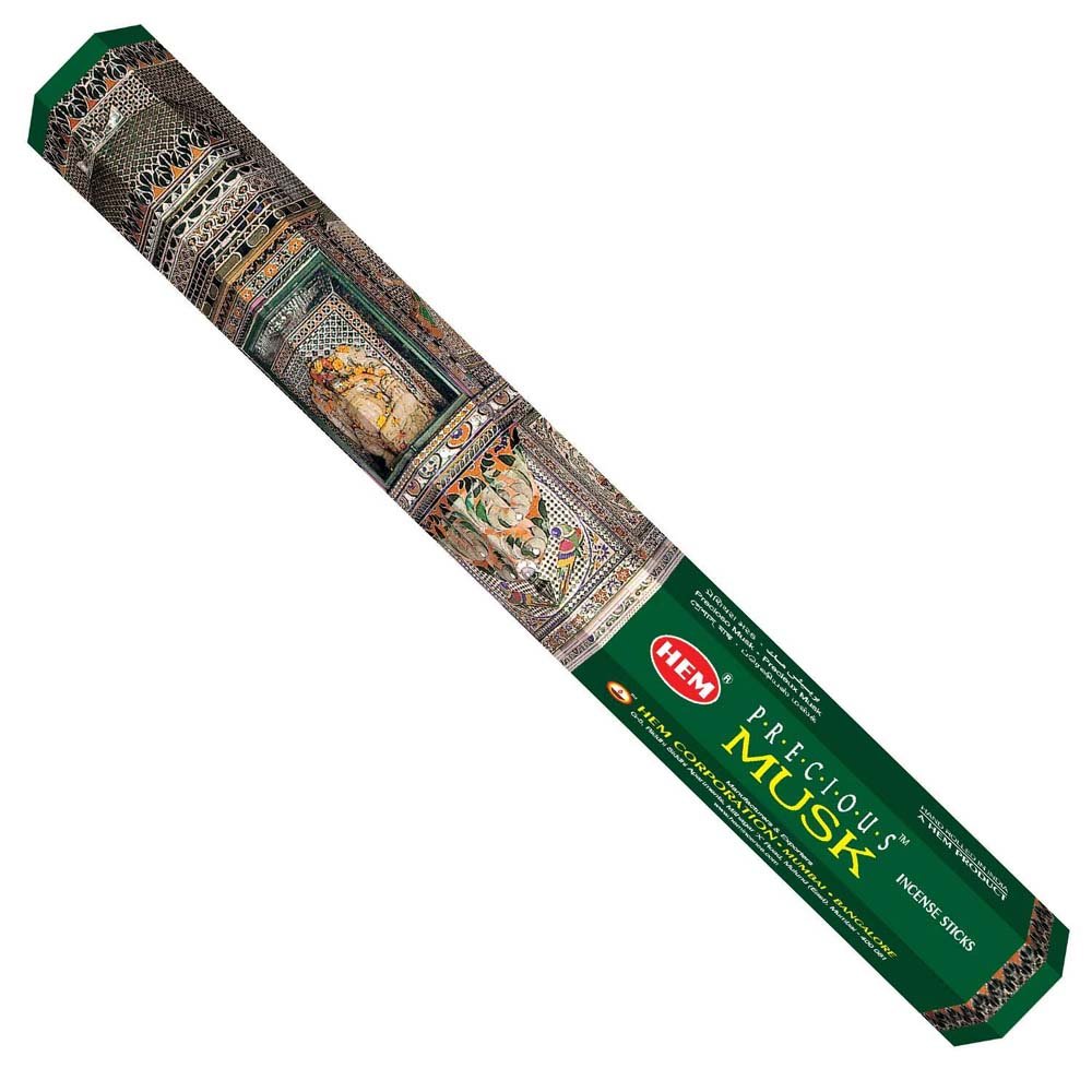 incense sticks - hem "precious musk", artisan packaging on white background — Eternal Spirit